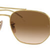 Ray-Ban Irregular Sunglasses 54mm with Gold Frame and Brown Gradient Lenses
