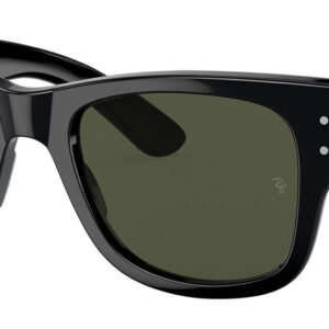 Ray-Ban Mega Wayfarer Sunglasses 51mm with Black and Green Lenses