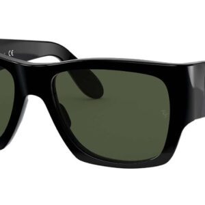 Ray-Ban Nomad Legend Gold Shiny Black Green Classic Sunglasses, 54mm