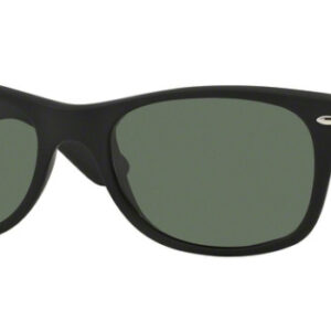 Ray-Ban RB2132 New Wayfarer Classic Rubber Black Sunglasses, 58mm