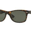 Ray-Ban RB2132 Polarized New Wayfarer Classic Tortoise Sunglasses, 52mm