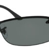 Ray-Ban RB3183 Grey Gradient Polarized Sunglasses, Black Frames, 63mm