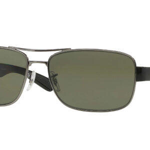 Ray-Ban RB3522 Polarized Sunglasses, Green Classic G-15 Lenses, 61mm
