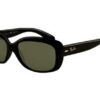 Ray-Ban RB4101 Jackie Ohh Polarized Sunglasses, Black Frames, 58mm