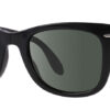 Ray-Ban RB4105 Folding Wayfarer Black Polarized Sunglasses, 50mm