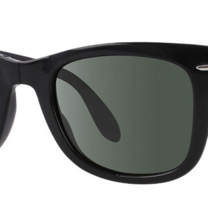 Ray-Ban RB4105 Folding Wayfarer Black Polarized Sunglasses, 50mm