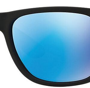 Ray-Ban RB4165 Justin Blue Mirror Rectangle Sunglasses, 55mm