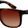 Ray-Ban RB4165 Justin Light Havana Rectangle Sunglasses, 55mm
