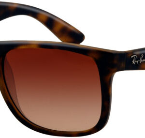 Ray-Ban RB4165 Justin Light Havana Rectangle Sunglasses, 55mm