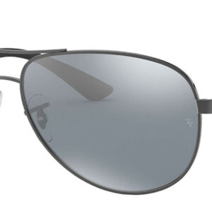 Ray-Ban RB8313 Gunmetal Double Brow Bar Sunglasses, 61mm