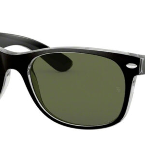 Ray-Ban Wayfarer Top Black On Transparent Unisex Sunglasses