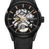 Raymond Weil Freelancer Automatic Black Skeleton Dial & Leather Strap Watch, 42mm