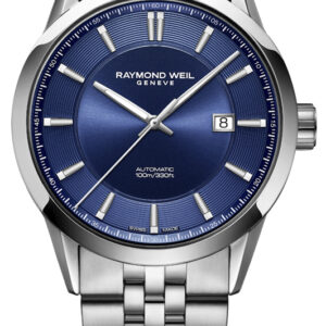 Raymond Weil Freelancer Automatic Blue Dial Stainless Steel Bracelet Watch, 42mm
