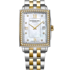 Raymond Weil Toccata Quartz Diamond MOP Dial Two-Tone Bracelet Watch, 22.6mm x 28.1mm