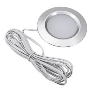 Recessed 12LED RV Boat Recessed Ceiling Light 12V Led Lights Round Shape Ultra-Thin Camper Interior Lighting Small Downlight with Cable