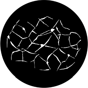Reflected Water 1 - Stock Gobo for Gobo Light Projectors - Choose your size!