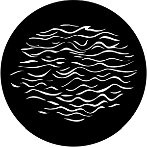 Reflected Water 2 - Stock Gobo for Gobo Light Projectors - Choose your size!