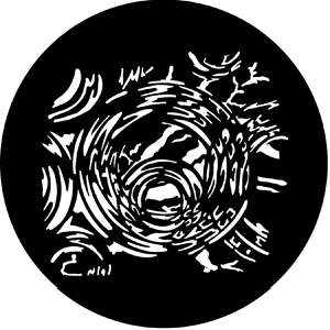 Reflective Bubbles - Stock Gobo for Gobo Light Projectors - Choose your size!
