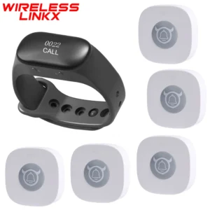 Restaurant Pager Waterproof Breakproof Waiter Wristband Watch Pager Wireless Calling System For Plant Hospital Bar Cafe