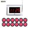 Restaurant Server Pager Wireless Calling System Table Buzzer Waiter Paging 1 Number Display 12 Call Bell