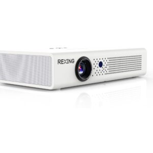 Rexing PV6 Smart DLP Projector 600ANSI with 3D Projection, Wi-Fi, Bluetooth