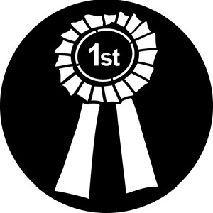 Rosette 1st - Stock Gobo for Gobo Light Projectors - Choose your size!
