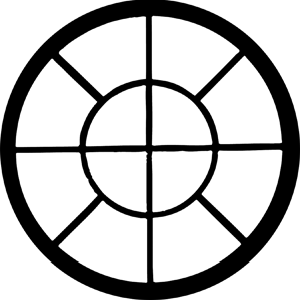 Round Window - Stock Gobo for Gobo Light Projectors - Choose your size!