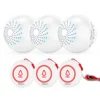 SINGCALL Caregiver Pagers Wireless System Nurse Calling Alert Help System for Personal Home 3 Receiver + 3 SOS Transmitters