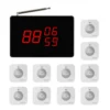 SINGCALL Wireless Kitchen Restaurant Cafe Service Calling System, 1 Small Screen Receiver with 10 Small Touchable Buttons APE590
