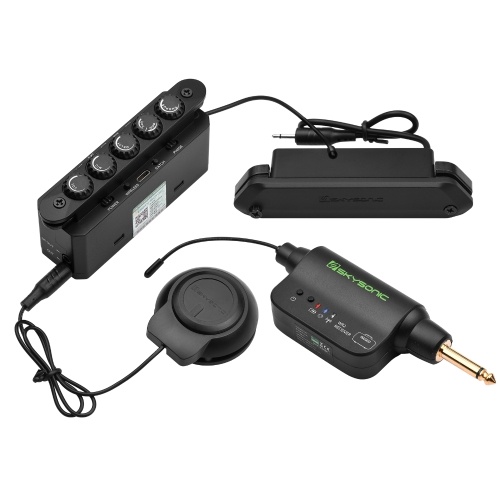 SKYSONIC WR2 Wireless & Resonance Acoustic Soundhole Pickup Wireless Vibration Pickup SKYSONIC WR2 Wireless & Resonance Acoustic Soundhole Pickup Wireless Vibration Pickup