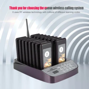 SU-66 1 to 16 Wireless Pager Waiting System Restaurant Queuing Calling System 100-240V hot