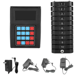 SU-669-S Durable Convenient Restaurant Queuing Wireless Calling System 1*Transmitter 10*Reciever