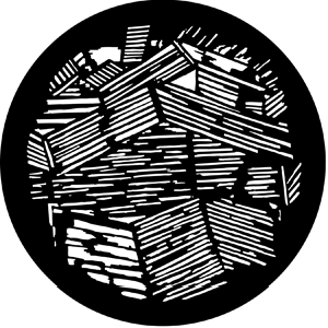 Saigon Roofs 2 - Stock Gobo for Gobo Light Projectors - Choose your size!
