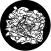 Scribble 2 - Stock Gobo for Gobo Light Projectors - Choose your size!