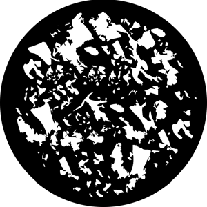 Scrunched - Stock Gobo for Gobo Light Projectors - Choose your size!