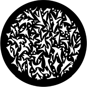 Sharp Breakup (Medium) - Stock Gobo for Gobo Light Projectors - Choose your size!