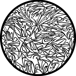 Shattered Glass - Stock Gobo for Gobo Light Projectors - Choose your size!