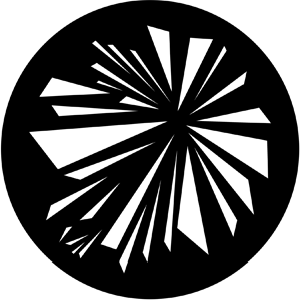 Shattered - Stock Gobo for Gobo Light Projectors - Choose your size!