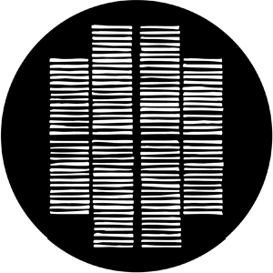 Shutters - Stock Gobo for Gobo Light Projectors - Choose your size!