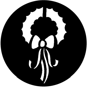 Simple Wreath - Stock Gobo for Gobo Light Projectors - Choose your size!