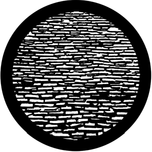 Slate Roof - Stock Gobo for Gobo Light Projectors - Choose your size!