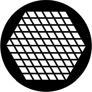 Small Diamonds - Stock Gobo for Gobo Light Projectors - Choose your size!