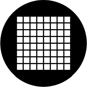 Small Squares - Stock Gobo for Gobo Light Projectors - Choose your size!