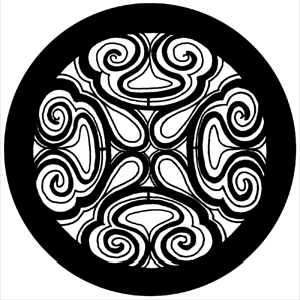 Soft Swirl - Stock Gobo for Gobo Light Projectors - Choose your size!