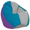 SoftScape Dew Drop Bean Bag - Contemporary/Purple by Factory Direct Partners