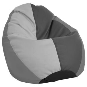 SoftScape Dew Drop Bean Bag - Gray/Light Gray by Factory Direct Partners