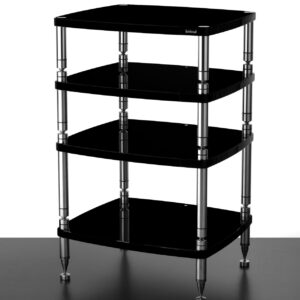Solidsteel HF-4 Gloss Black High-End Audio Rack