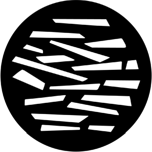 Splinters - Stock Gobo for Gobo Light Projectors - Choose your size!