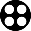 Split 4 - Stock Gobo for Gobo Light Projectors - Choose your size!