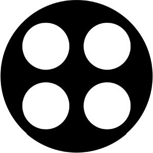 Split 4 - Stock Gobo for Gobo Light Projectors - Choose your size!